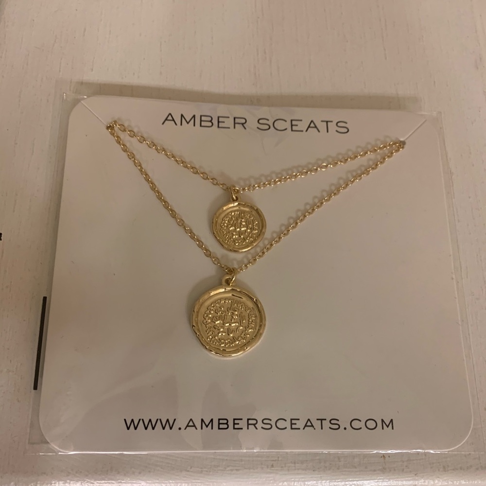 Amber Sceats Double Coin Necklace